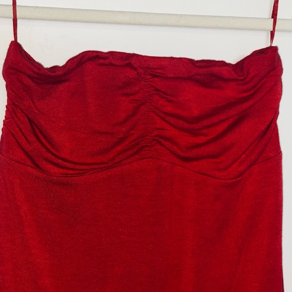 Express Red Tube Top - Picture 3 of 5